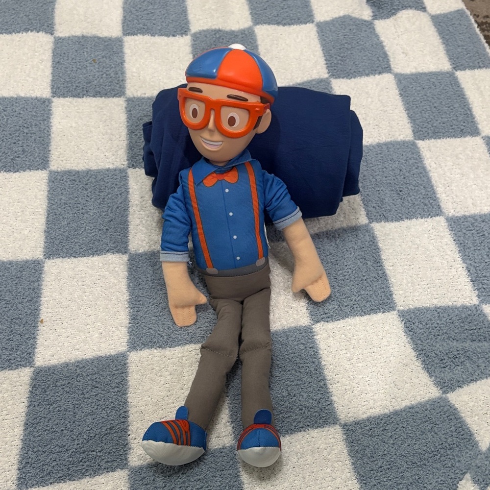 Blippi Blue and Orange Plush Toy
